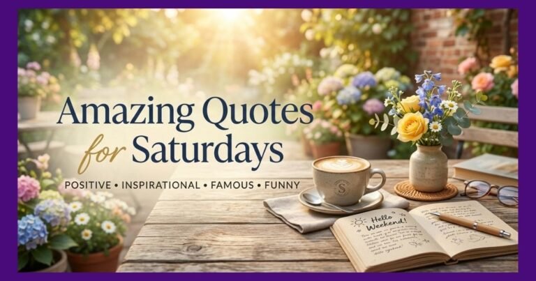 Quotes for Saturdays
